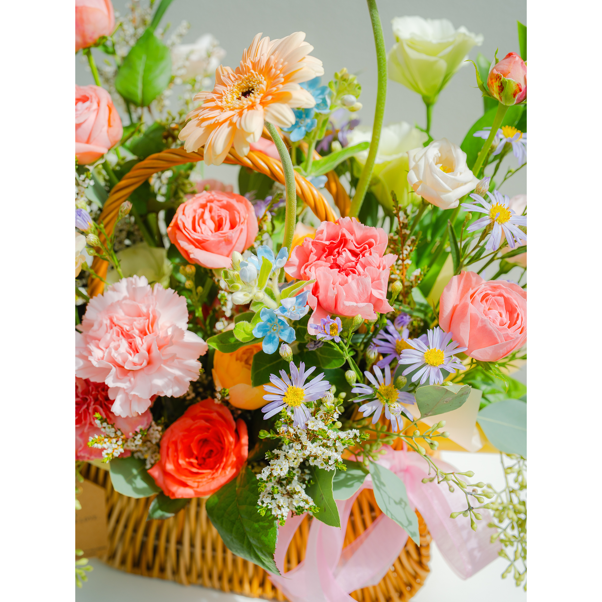 [꽃다발] 레드핑크 시즌 꽃바구니